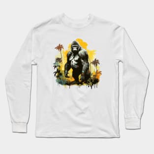 Black Gorilla Long Sleeve T-Shirt